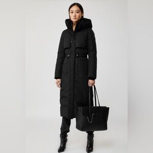 Mackage Leanne down long hooded coat. Size Small
